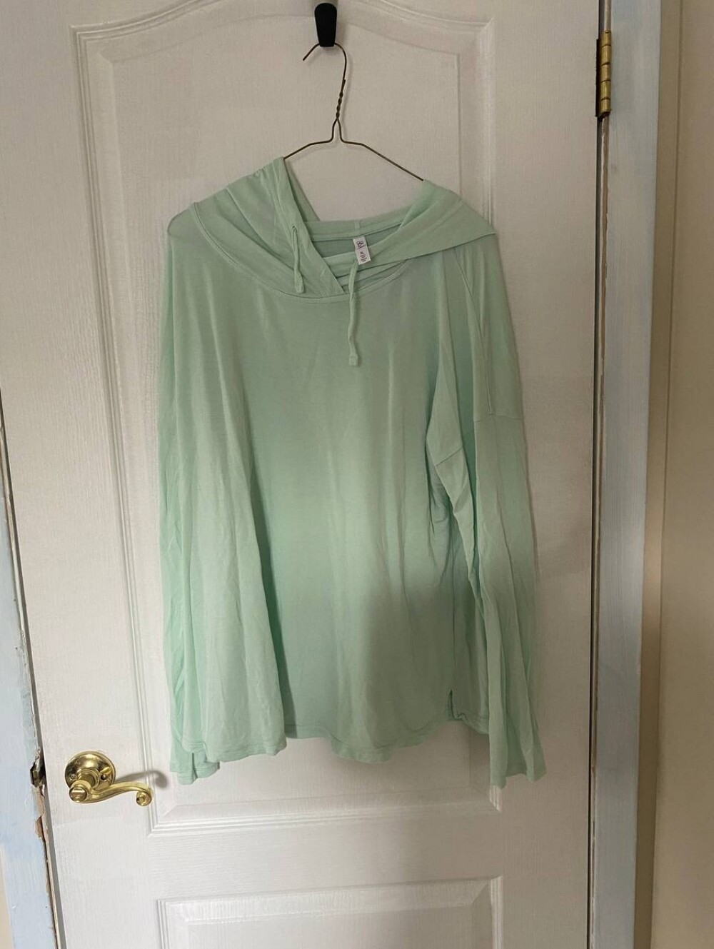 Gilligan & O’Malley Teal Sleepwear Long Sleeve Shirt with a Hood Size XL